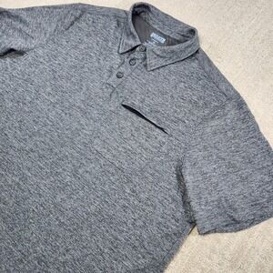 Duluth Shirt Men XL Armachillo Polo Performance Quick Dry Gray Relaxed Fit